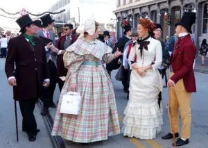 Galveston holiday activities on The Strand during the holidays